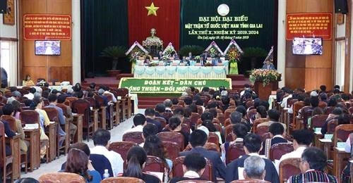 Quang cảnh đại hội nhiệm kỳ 2019 -2024 tỉnh Gia Lai.