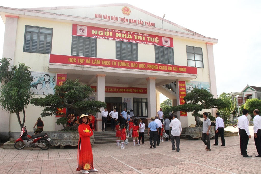 Nhà văn hóa cộng đồng - Ngôi nhà trí tuệ thôn Nam Bắc Thành.