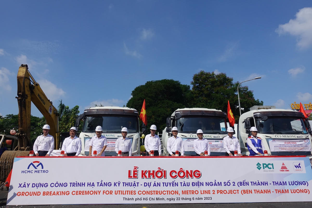 Gói thầu đầu tiên của dự án xây dựng tuyến metro số 2 đã được triển khai.