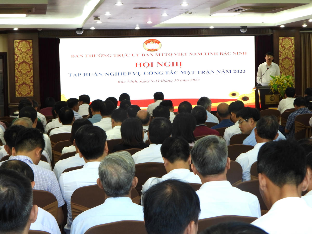 Quang cảnh Hội nghị tập huấn.