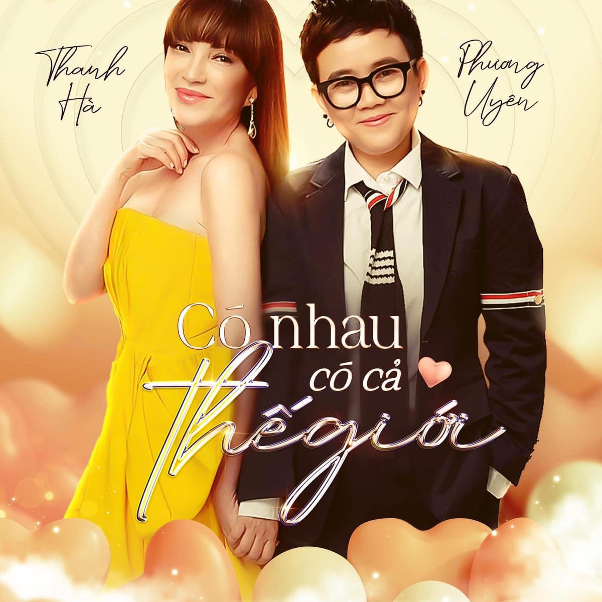 Thanh Hà, Phương Uyên công khai tình cảm vào dịp valentine năm nay. 