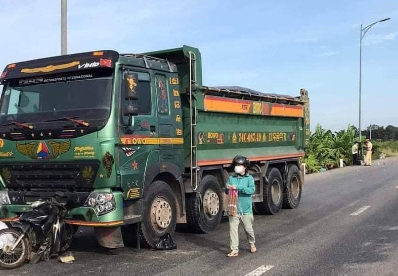 Hiện trường vụ tai nạn.