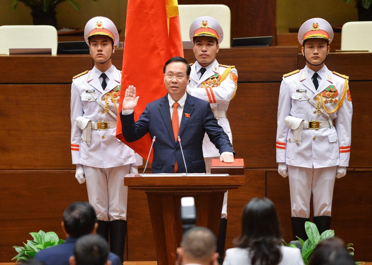 Chủ tịch nước Võ Văn Thưởng tuyên thệ nhậm chức.