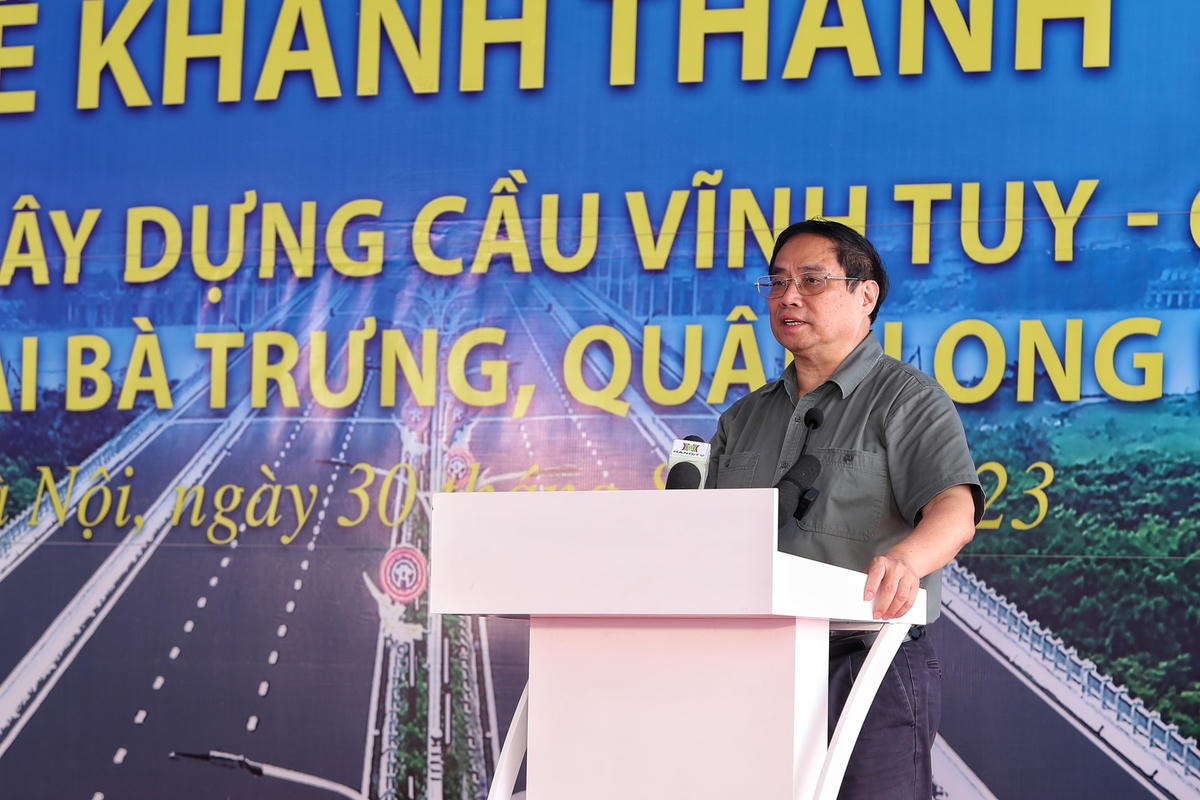 Thủ tướng Chính phủ Phạm Minh Chính phát biểu tại buổi lễ.