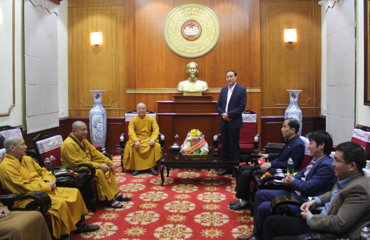 Quang cảnh buổi tiếp.