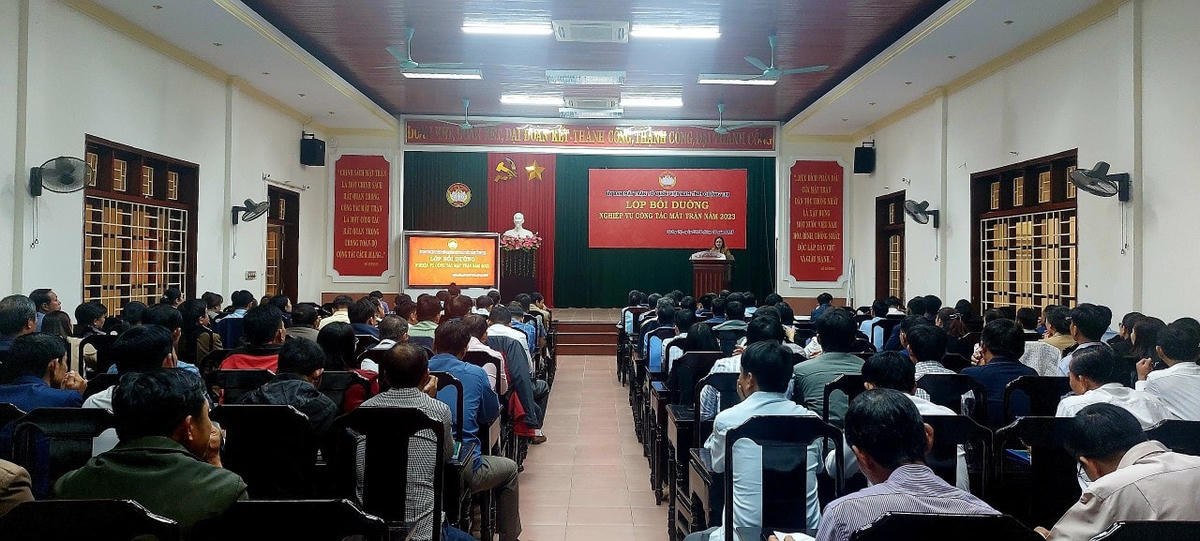 Quảng Trị: Bồi dưỡng nghiệp vụ công tác Mặt trận năm 2023