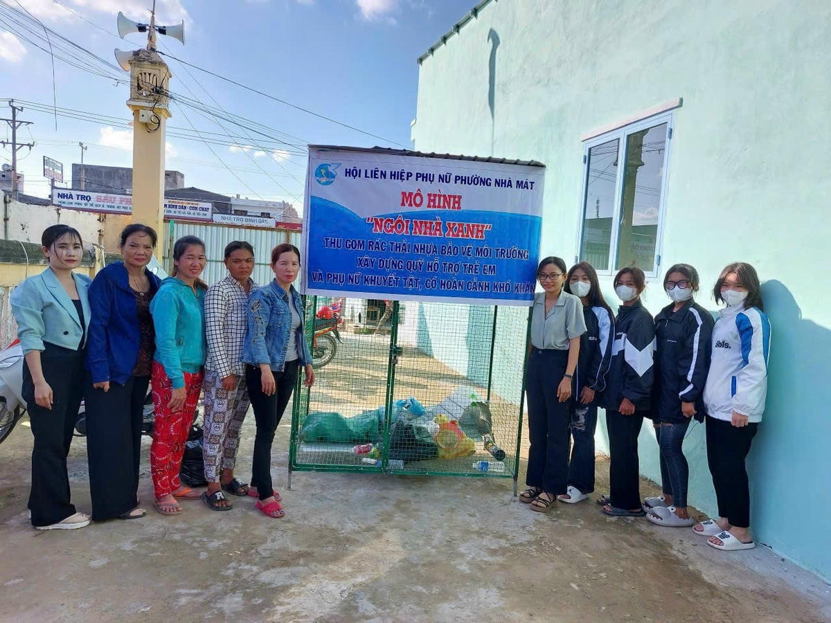 Mô hình ngôi nhà xanh tại TP Bạc Liêu.