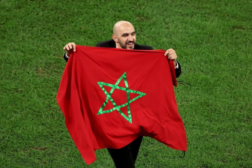 Regragui là tác giả của câu chuyện cổ tích Morocco tại World Cup 2022. Ảnh: Getty.