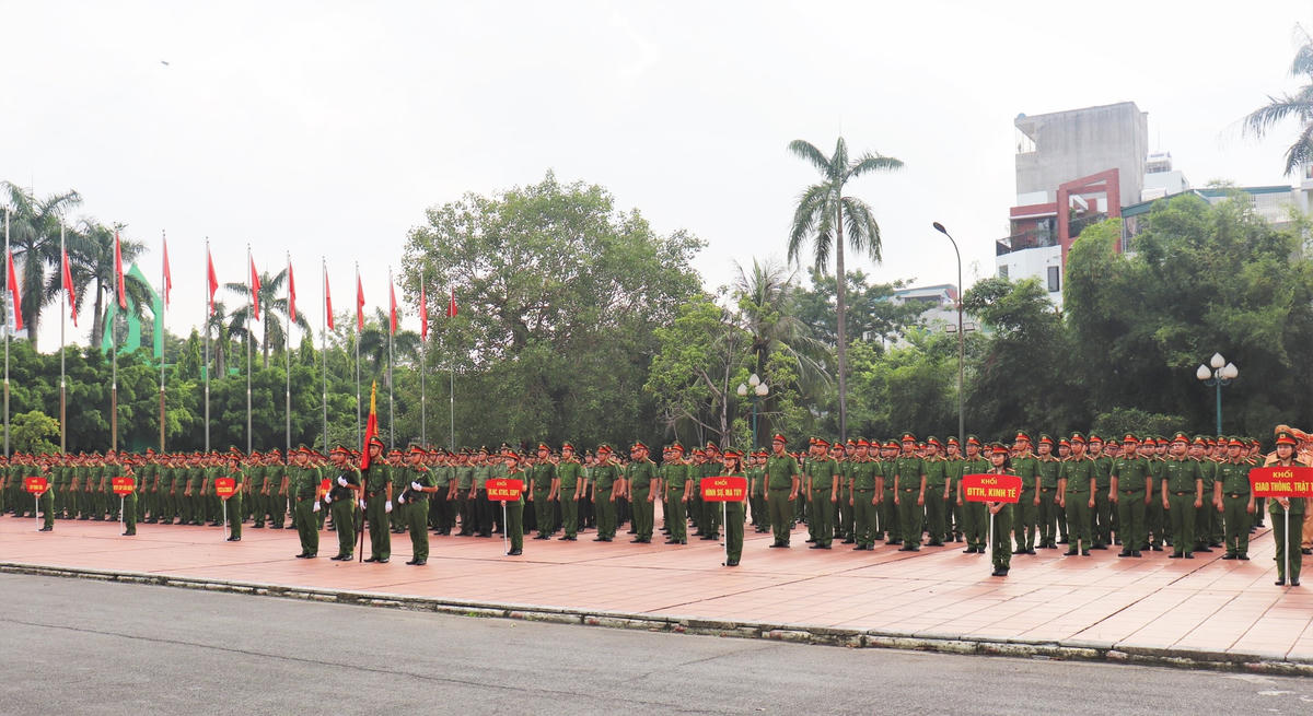 Kiểm tra tập huấn điều lệnh, võ thuật Công an nhân dân năm 2023  &nbsp;