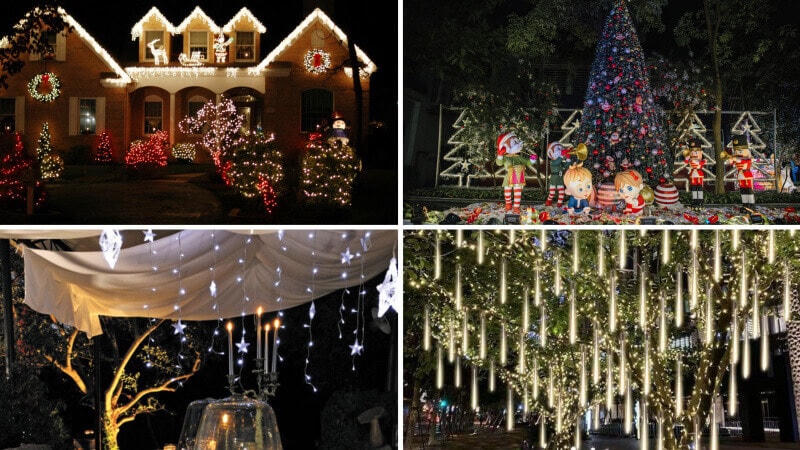 Trang trí Noel cho sân vườn.