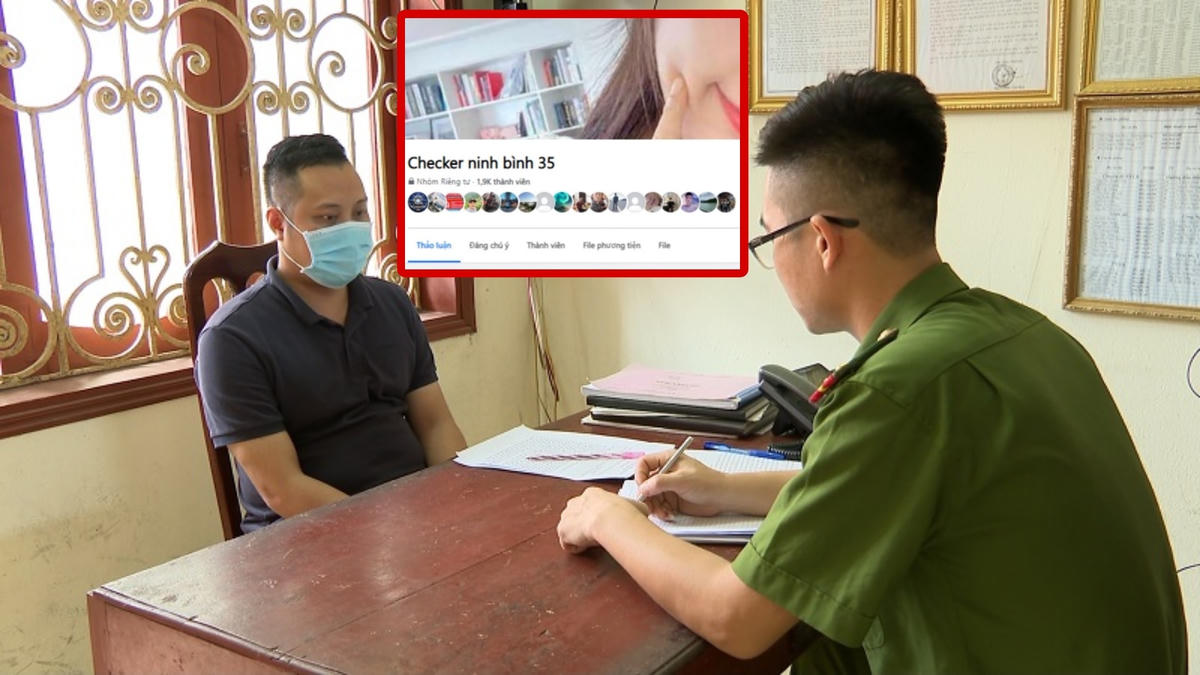 Nguyễn Hải Đăng được xác định đã môi giới mại dâm qua group Checker Ninh Bình 35.