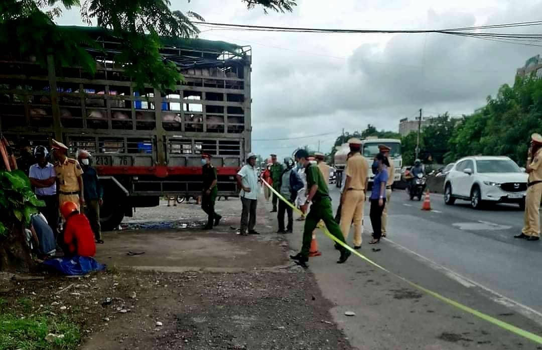 Hiện trường vụ tai nạn. Ảnh: L.Thành.
