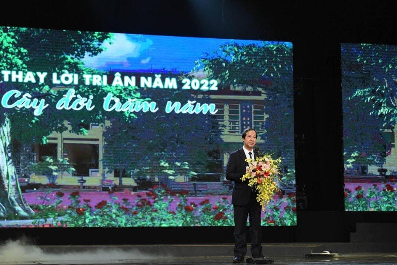 Bộ trưởng Bộ GDĐT Nguyễn Kim Sơn phát biểu tại chương trình.