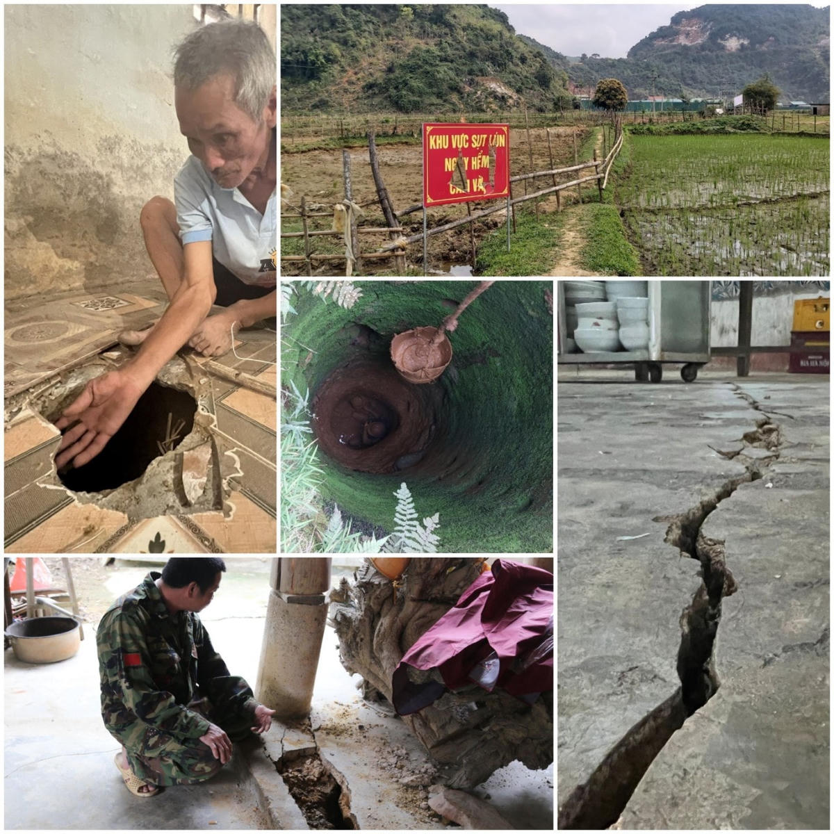 Sau hơn 2 tháng triển khai, Liên đoàn địa chất Bắc Trung Bộ chỉ ra 1 số nguyên nhân ban đầu gây nên tình trạng sụt lún, nứt nẻ.