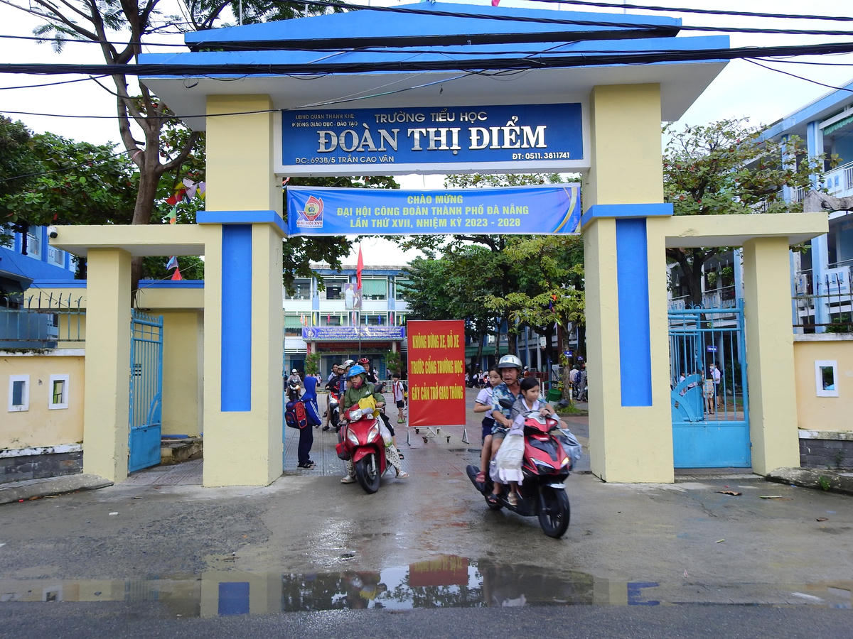 Trường tiểu học Đoàn Thị Điểm (Đà Nẵng). Ảnh: Thanh Tùng.