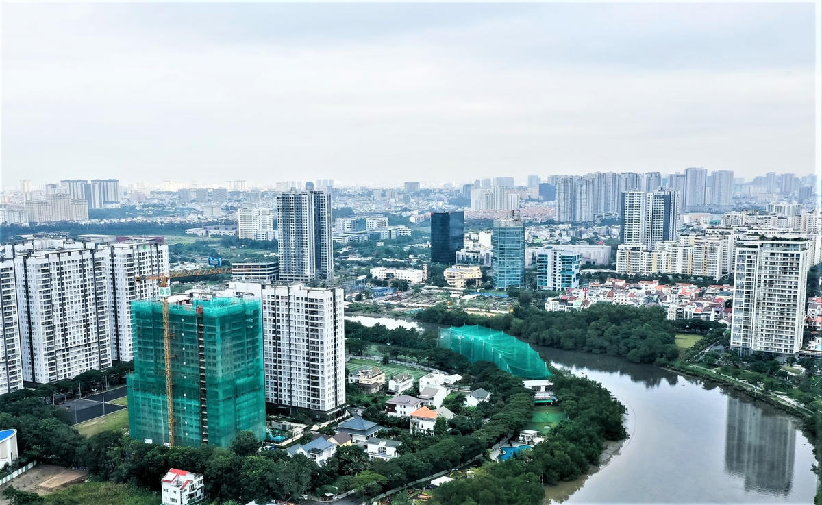Huyện Nhà Bè có tốc độ đô thị hóa nhanh nhất trong 5 huyện xin lên thành phố của TP HCM.  Ảnh: Thanh Giang