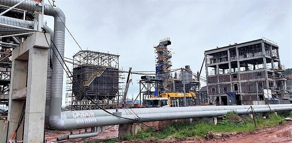 Hạng mục thi công dự án xây dựng lò hơi 90T.