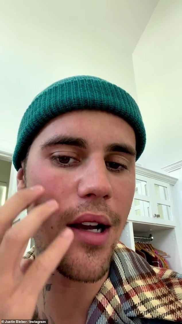 Justin nói về virus anh gặp phải trên Instagram cá nhân.