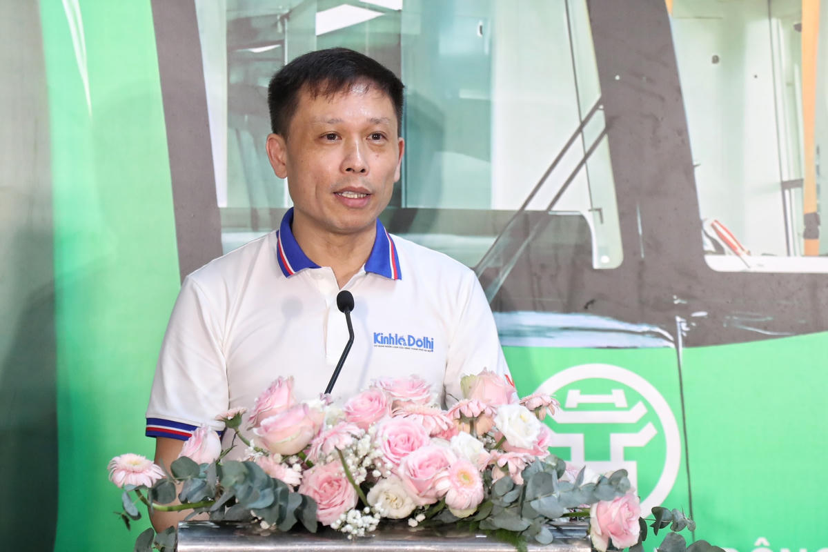 Nhà báo Nguyễn Thành Lợi, Tổng Biên tập Báo Kinh tế & Đô thị phát biểu tại Lễ ra mắt hệ sinh thái.