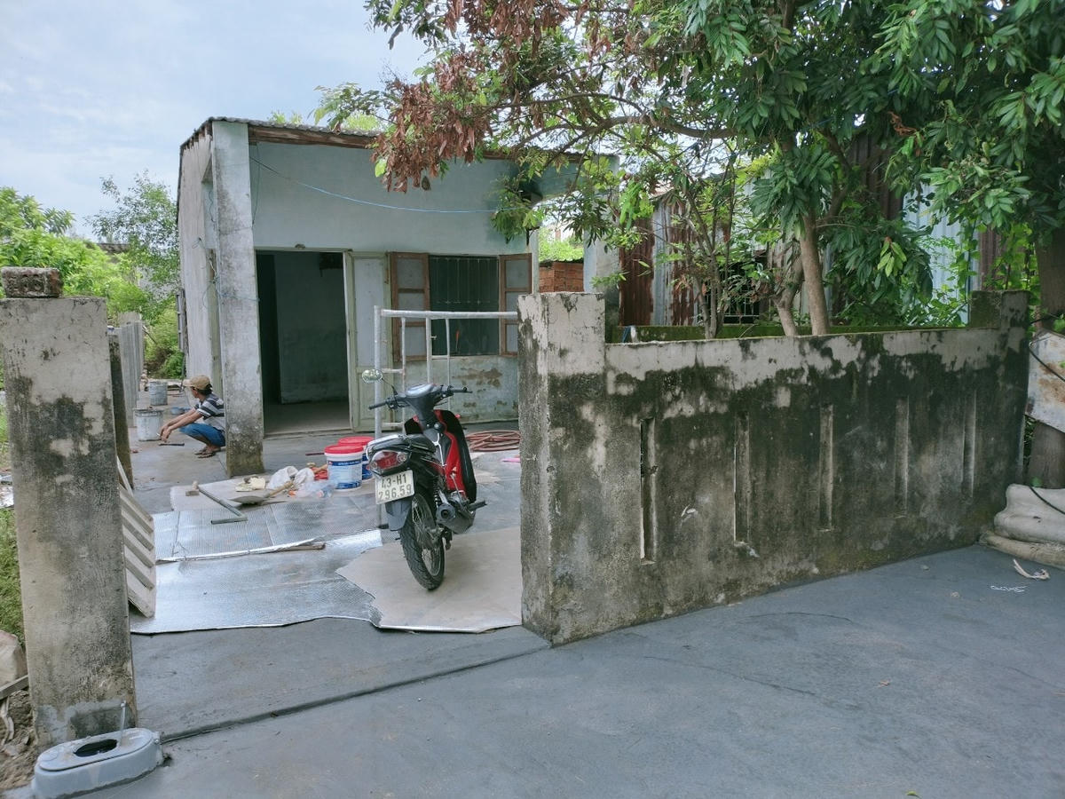 Một ngôi nhà dân trong Dự án Đại học Đà Nẵng.