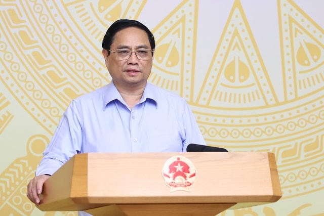Thủ tướng Phạm Minh Chính phát biểu tại hội nghị.