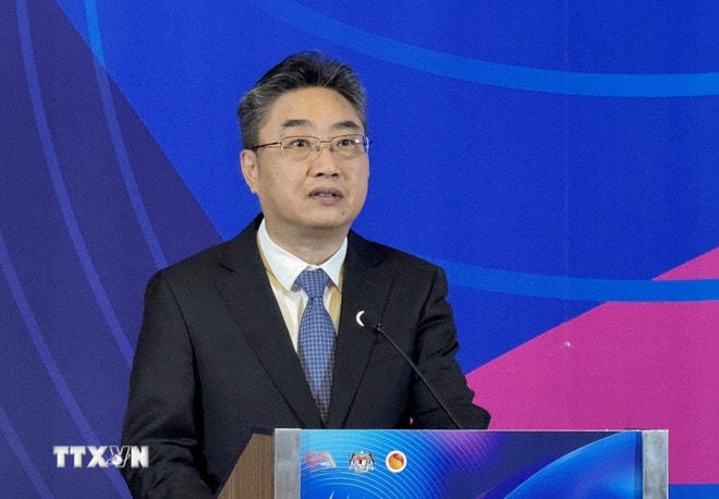 Tổng Thư ký trung tâm Trung Quốc-ASEAN Sử Trung Tuấn. (Ảnh: Công Tuyên/TTXVN) ttxvn-tong-thu-ky-trung-tam-trung-quoc-asean-resize.jpg