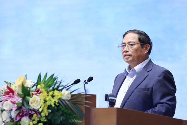 Thủ tướng Phạm Minh Chính phát biểu tại hội nghị.