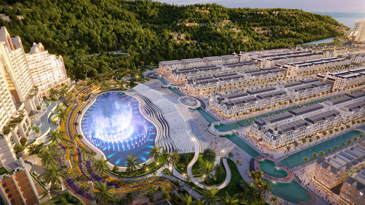 Tổ hợp cầu Y.O.U gồm 5 cây cầu có thiết kế ấn tượng, độc đáo. Từ khu vực này, du khách có thể thu vào tầm mắt toàn cảnh quảng trường nhạc nước kỷ lục, hồ nhạc nước lung linh sắc màu hay khu Bizhouse, Townhouse sôi động bất kể đêm ngày.