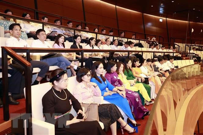 Các đại biểu tại một phiên họp của Quốc hội. (Ảnh: Doãn Tấn/TTXVN).