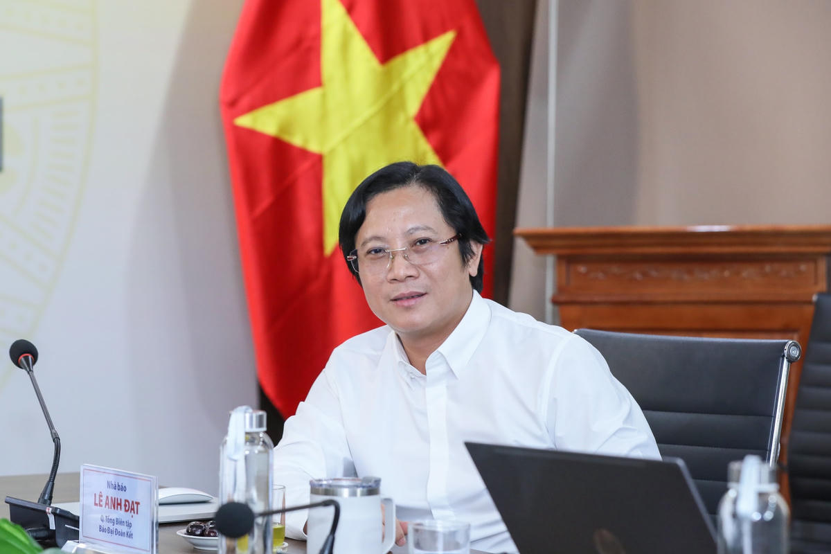 Nhà báo Lê Anh Đạt, Quyền Tổng Biên tập Báo Đại Đoàn Kết.