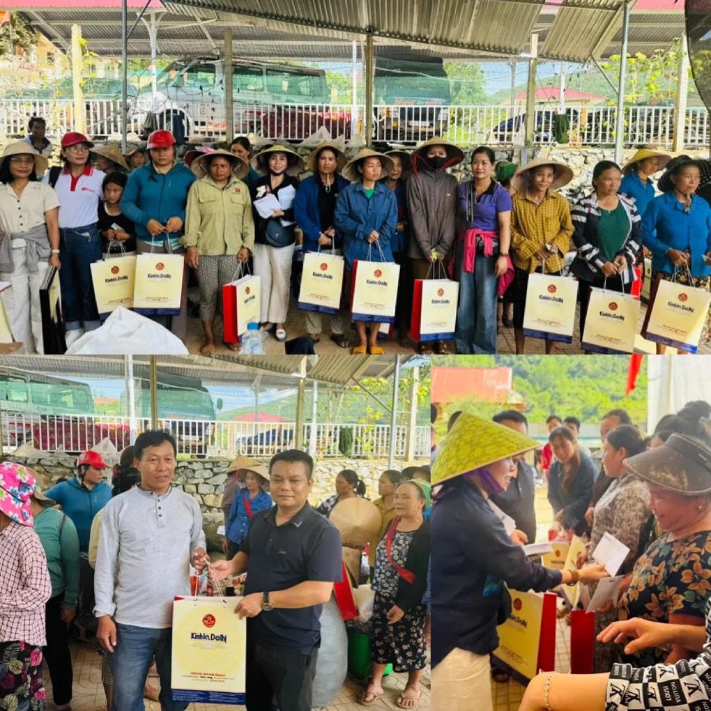 Người dân xúc động khi nhận được sự quan tâm.