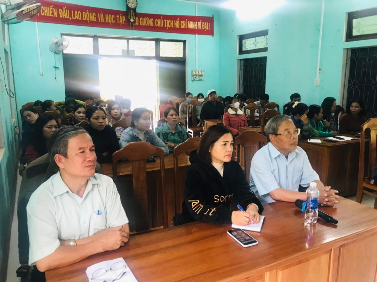 Buổi tập huấn truyền thông giảm thiểu tảo hôn và hôn nhân cận huyết thống tại tỉnh Thừa Thiên Huế.