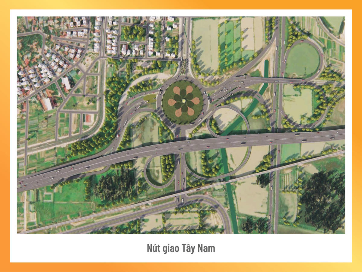 Phối cảnh các nút giao siêu hiện đại của dự án Vành đai 4 - Vùng Thủ đô