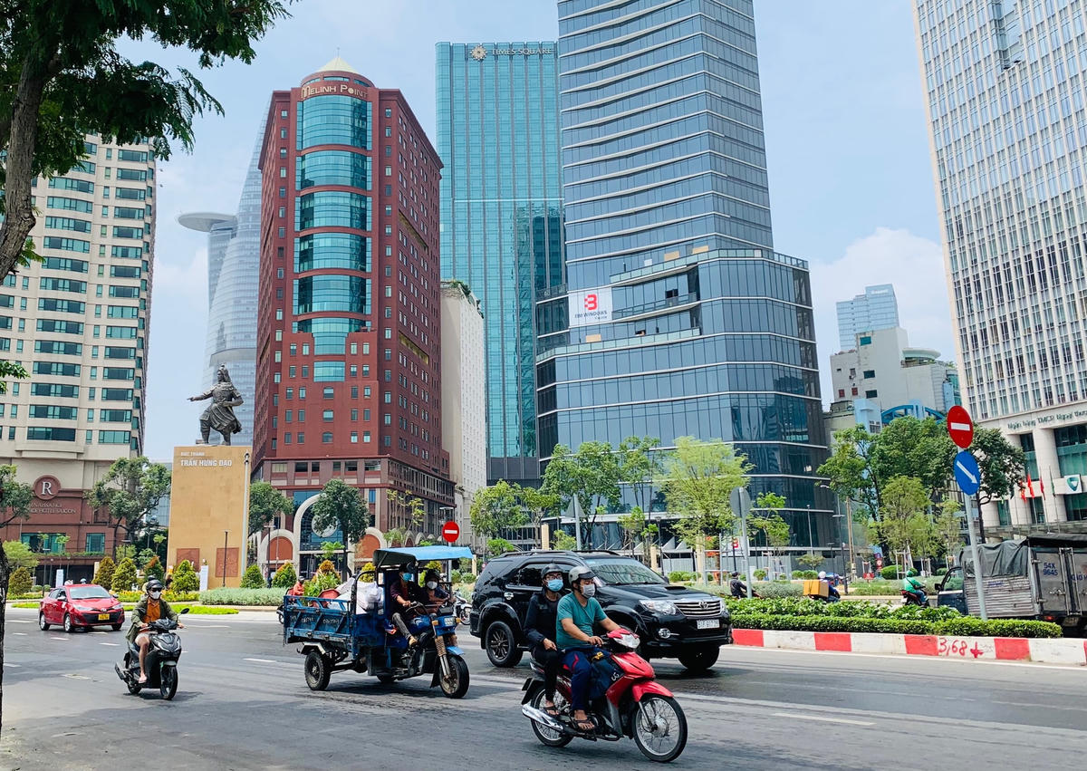 Một khu vực trung tâm TPHCM.