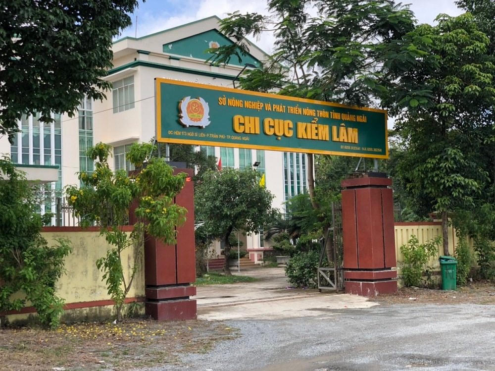 Trụ sở Chi cục kiểm lâm tỉnh Quảng Ngãi.