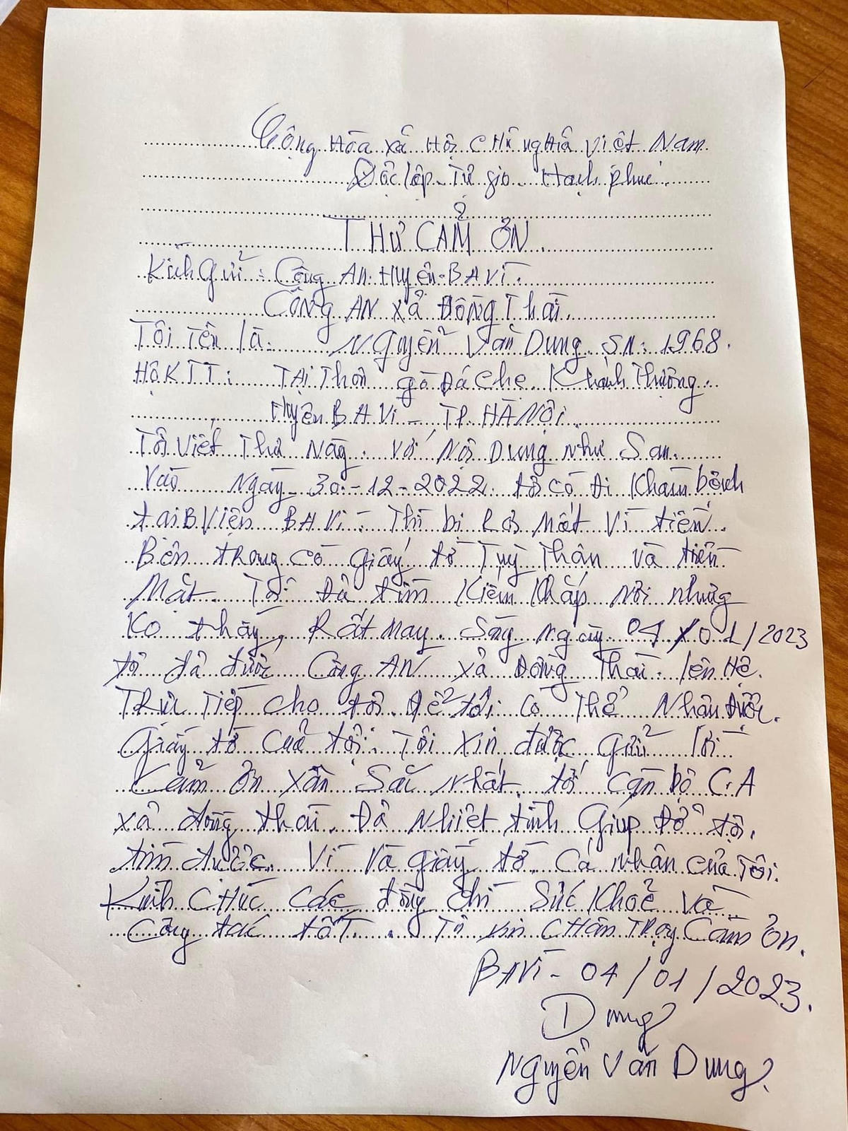 Động lực từ những lá thư cảm ơn