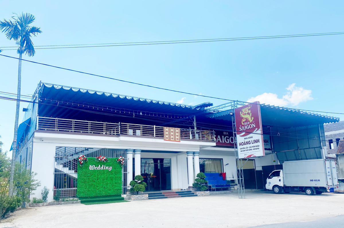 Nhà hàng Hoàng Linh, nơi diễn ra chương trình.
