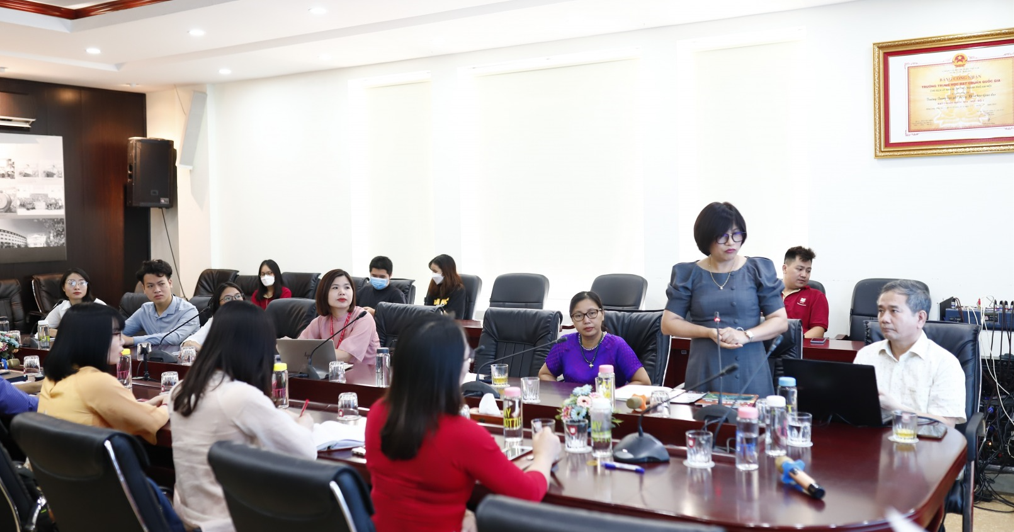 Tập huấn chương trình môn Lịch sử, SGK lớp 10 tại Trường THPT Khoa học giáo dục (Hà Nội) tháng 7/2022.Ảnh: TL