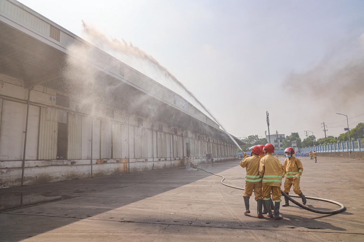 Hà Nội: Diễn tập phòng chống cháy nổ ở các khu công nghiệp