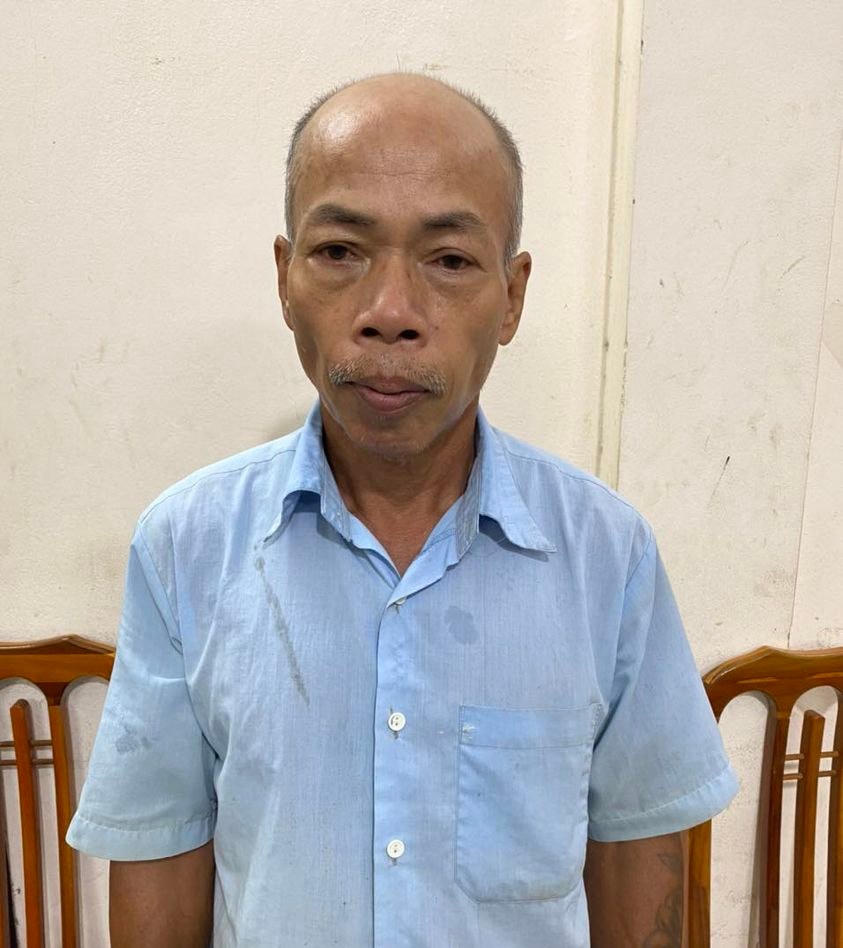 Đối tượng Phạm Văn Dũng bị bắt sau gần 30 năm lẩn trốn lệnh truy nã của cơ quan công an huyện Chiêm Hóa, tỉnh Tuyên Quang. Ảnh: CATQ.