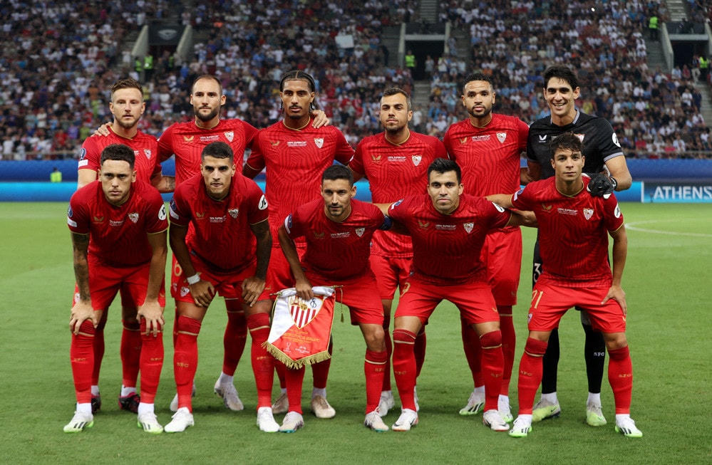Đội hình ra sân Sevilla.