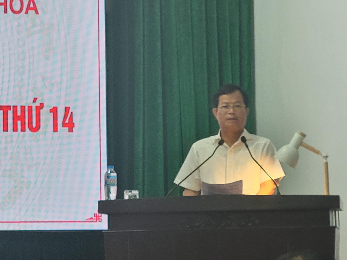 Ông Nguyễn Quang Hải, Phó Chủ tịch HĐND tỉnh Thanh Hóa thông tin về những nội dung dự kiến chất vấn 2 lãnh đạo Sở TNMT và Sở GDĐT.