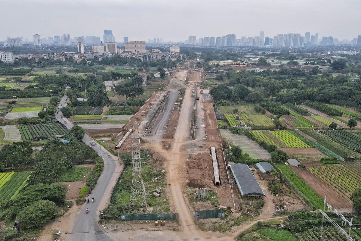3 đoạn tuyến chưa có dự án đầu tư (18,10 km): 1 đoạn trên địa bàn Bắc Từ Liêm có chiều dài 500 m (Hầm Chui khác mức với đường Phạm Văn Đồng); 1 đoạn trên địa bàn huyện Đan Phượng chiều dài 4,20 km (đoạn từ kênh Đan Hoài đến đê La Thạch); trên địa bàn huyện Phúc Thọ có chiều dài 13,40 km.