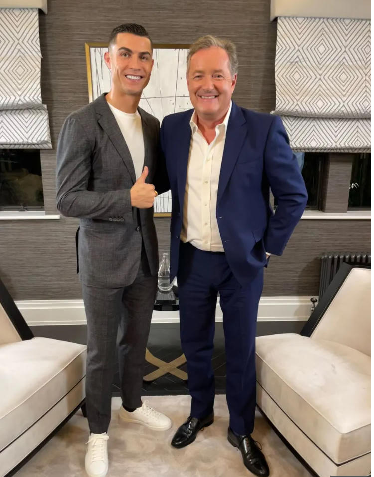 Ronaldo đã chỉ trích câu lạc bộ Manchester United trong cuộc đối thoại gần đây với Piers Morgan. Ảnh: The Sun.