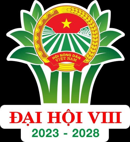 Logo Đại hội đại biểu Hội Nông dân Việt Nam lần thứ VIII, nhiệm kỳ 2023 - 2028.