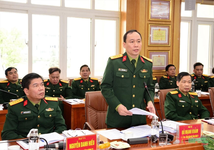 Đại tá Đỗ Mạnh Khảm được bổ nhiệm giữ chức vụ Tổng Giám đốc Tổng công ty Đông Bắc. Ảnh: Báo Quân đội nhân dân.