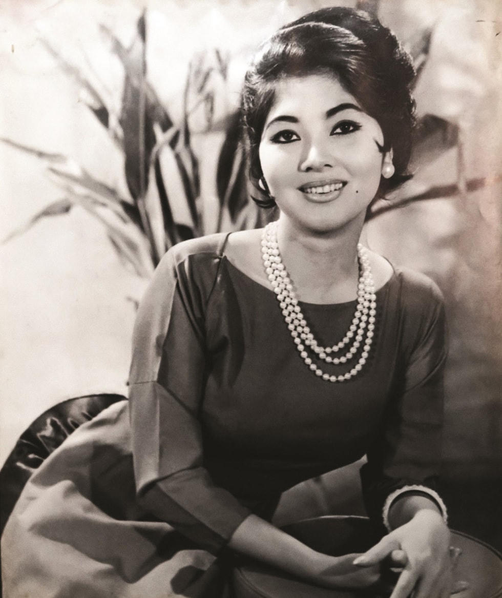 "Người đẹp Bình Dương" Thẩm Thúy Hằng thời trẻ.