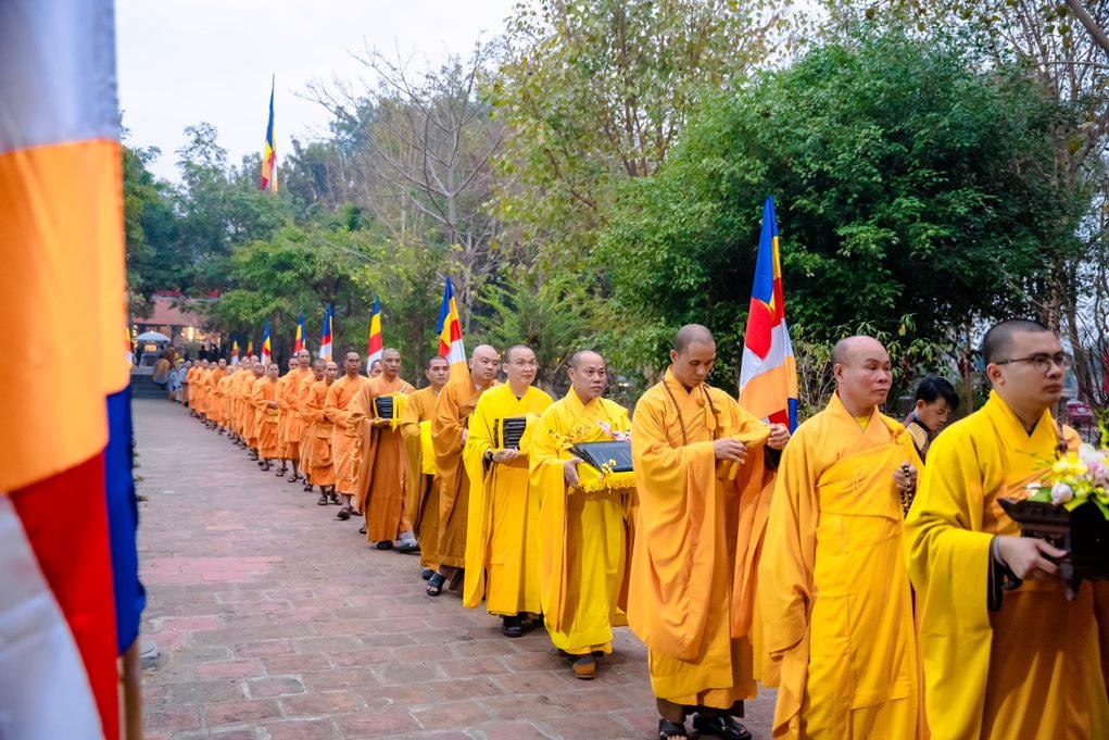 Rất nhiều hoạt động văn hóa đặc sắc được tổ chức trong dịp khai xuân đầu năm 2023, trong đó đặc biệt phải kể đến Lễ rước bộ Mộc bản Cư trần lạc đạo phú