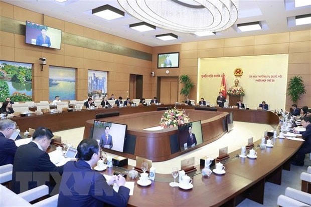 Quang cảnh một phiên họp của Ủy ban Thường vụ Quốc hội. Ảnh: Doãn Tấn/TTXVN.