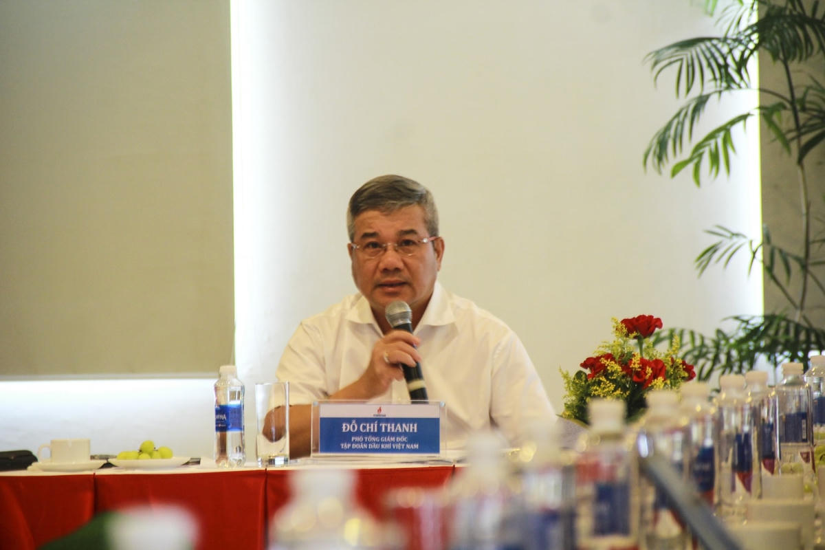   Ông Đỗ Chí Thanh, Phó Tổng Giám đốc Petrovietnam phát biểu tại buổi làm việc.
